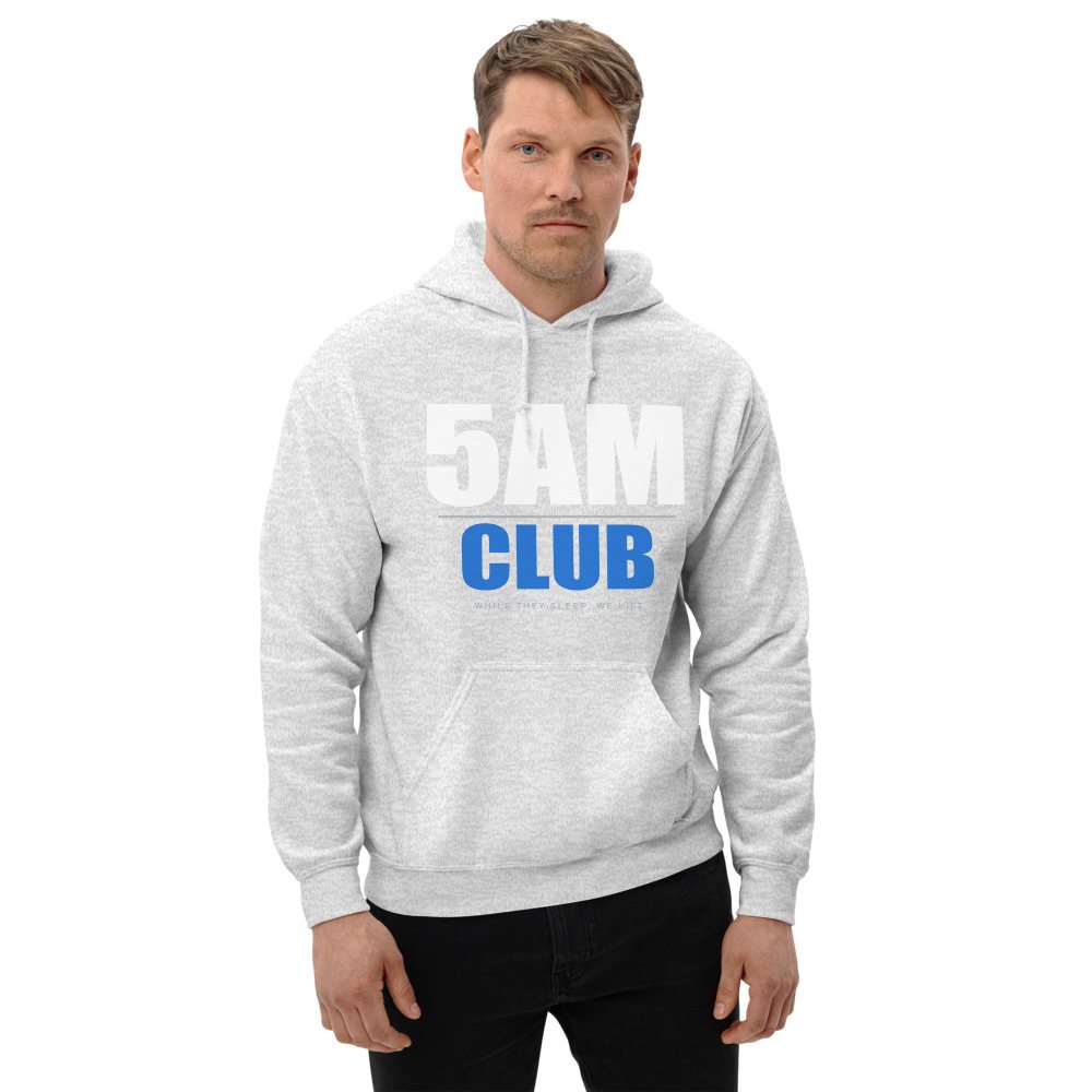 Ripped Shape 5AM Club Iron Dept. Hoodie Front
