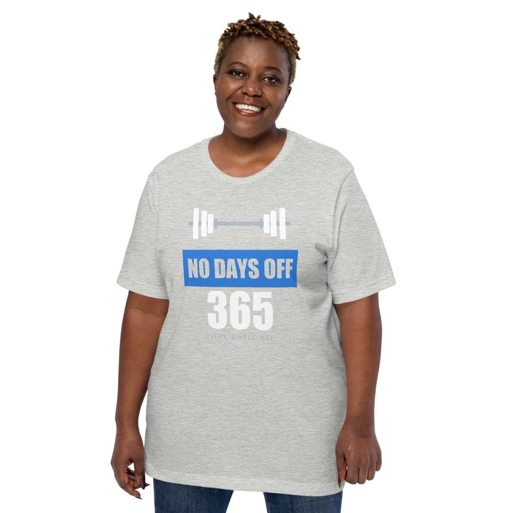 Ripped Shape No Days Off 365 Iron Dept. Tee Front