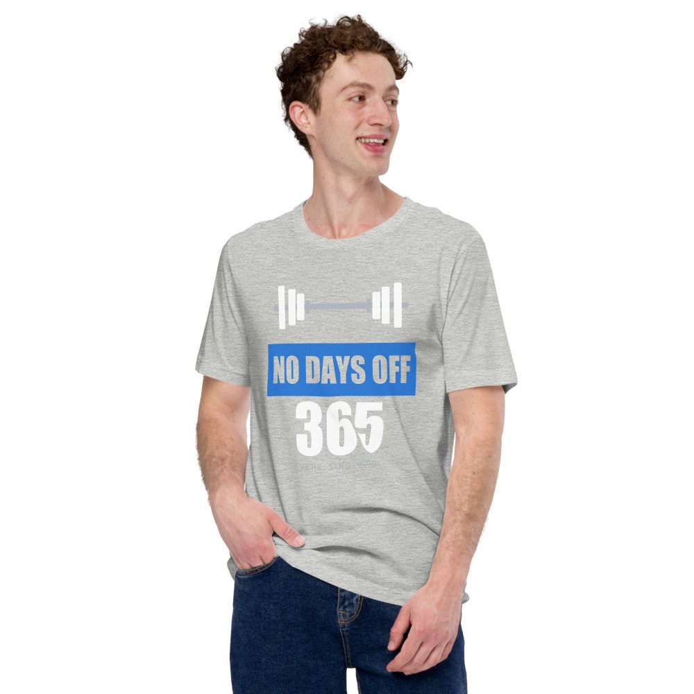 Ripped Shape No Days Off 365 Iron Dept. Tee Front