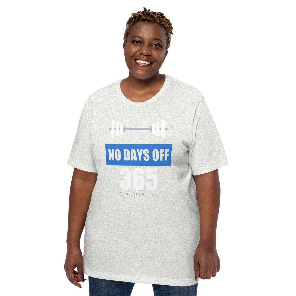 Ripped Shape No Days Off 365 Iron Dept. Tee Front