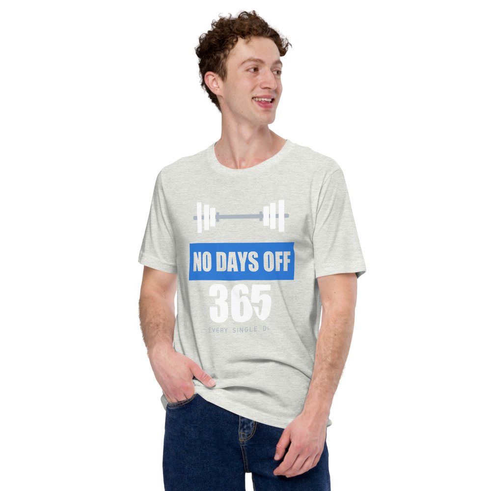 Ripped Shape No Days Off 365 Iron Dept. Tee Front
