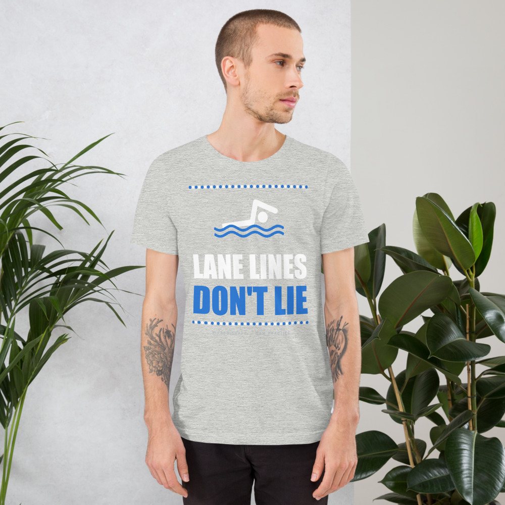 Ripped Shape Lane Lines Don't Lie Sport Tee