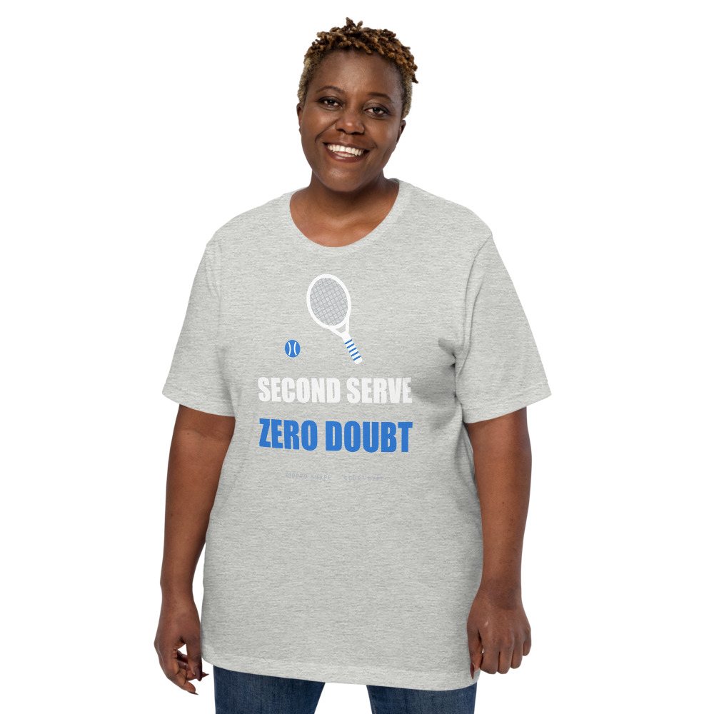 Ripped Shape Second Serve, Zero Doubt Sport Tee Front