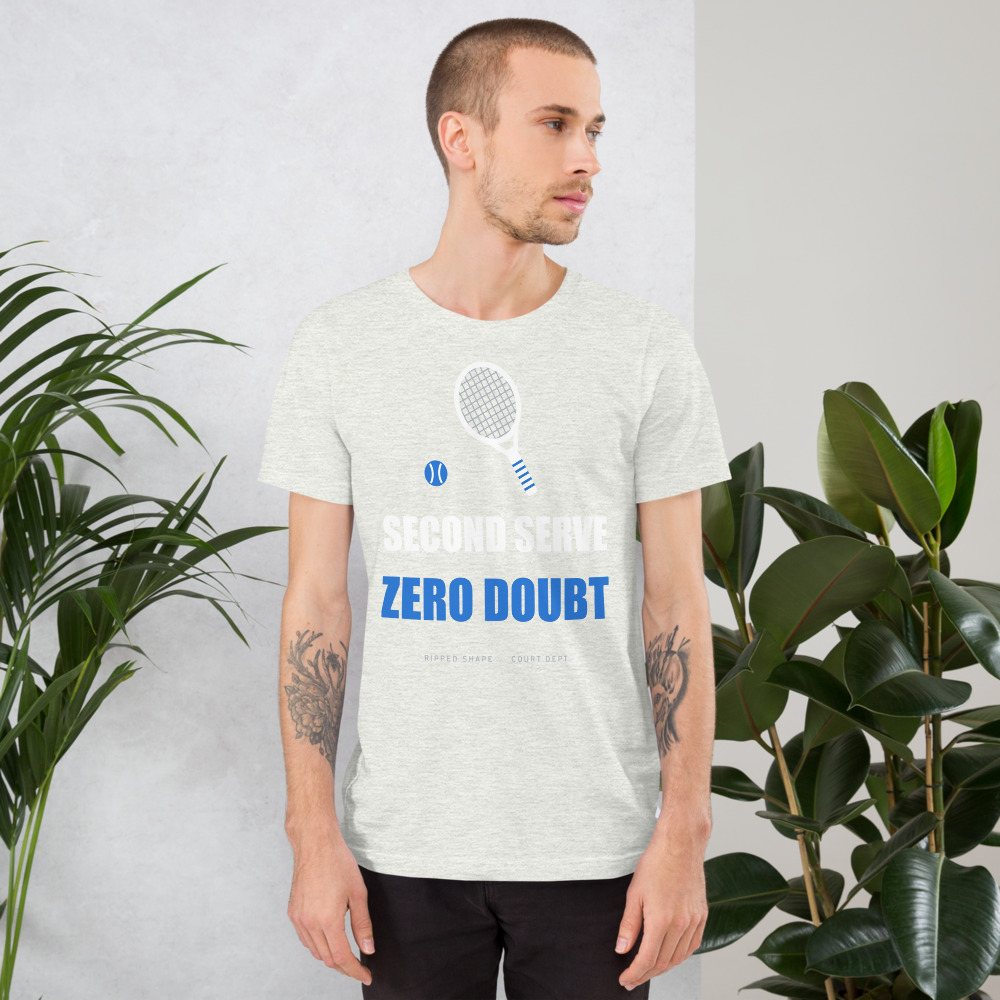 Ripped Shape Second Serve, Zero Doubt Sport Tee Front