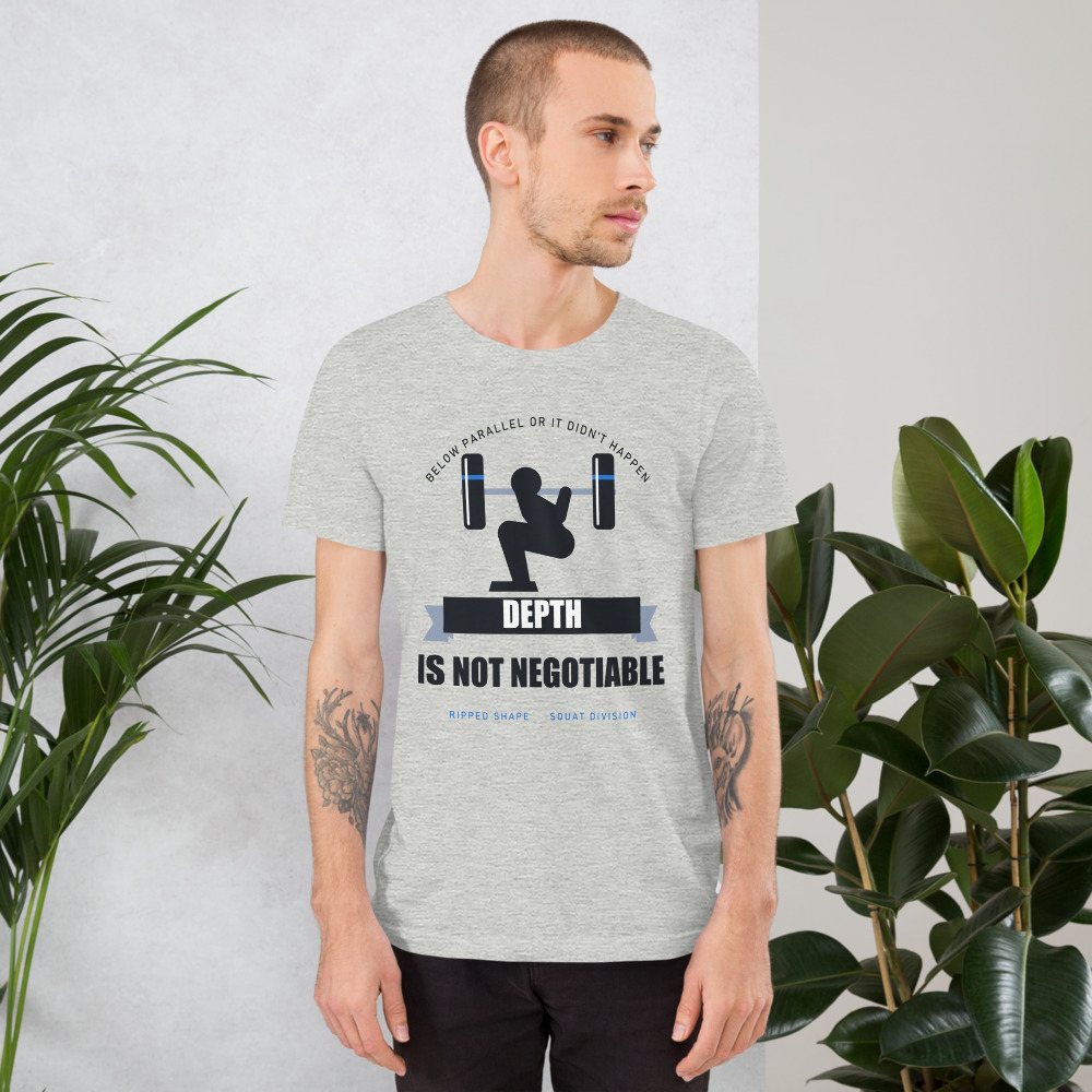 Ripped Shape Depth Is Not Negotiable Strength Division Tee