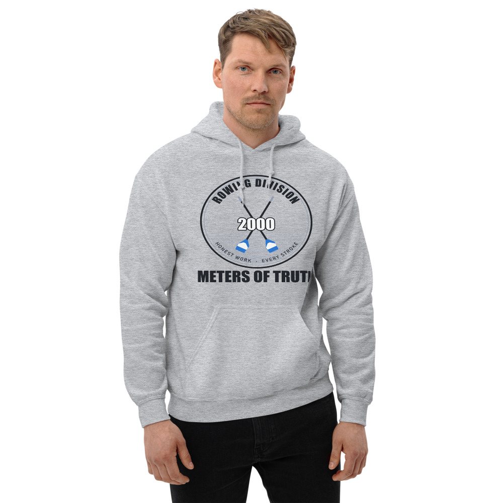 Ripped Shape 2000 Meters Of Truth Strength Division Hoodie Front
