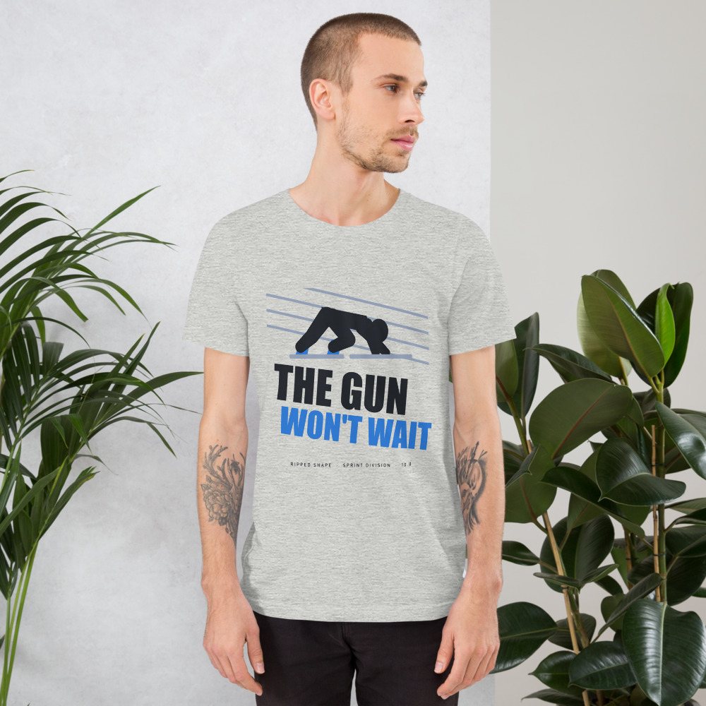 Ripped Shape The Gun Won't Wait Strength Division Tee