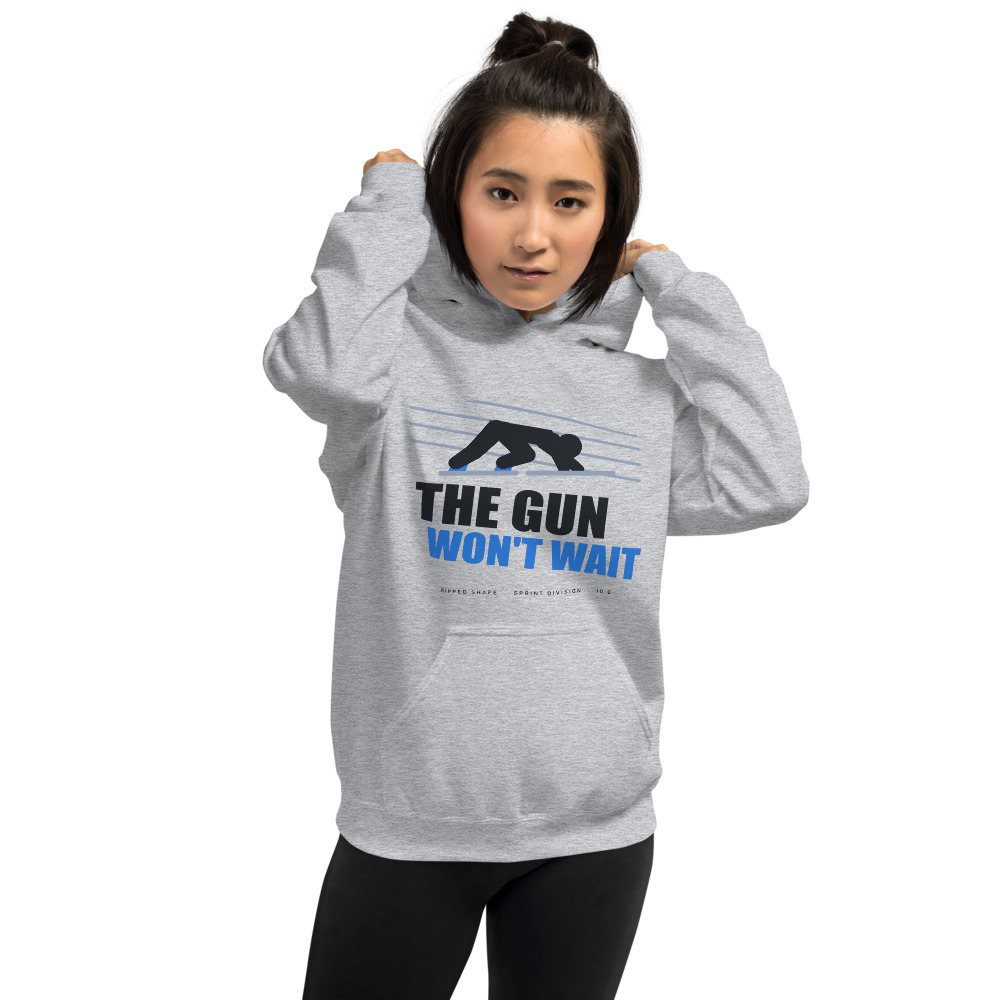 Ripped Shape The Gun Won't Wait Strength Division Hoodie