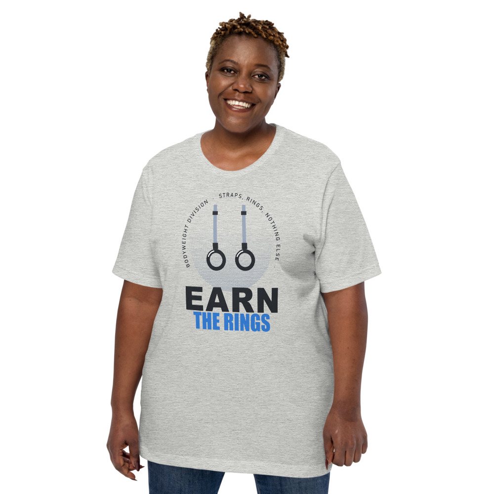 Ripped Shape Earn The Rings Strength Division Tee Front