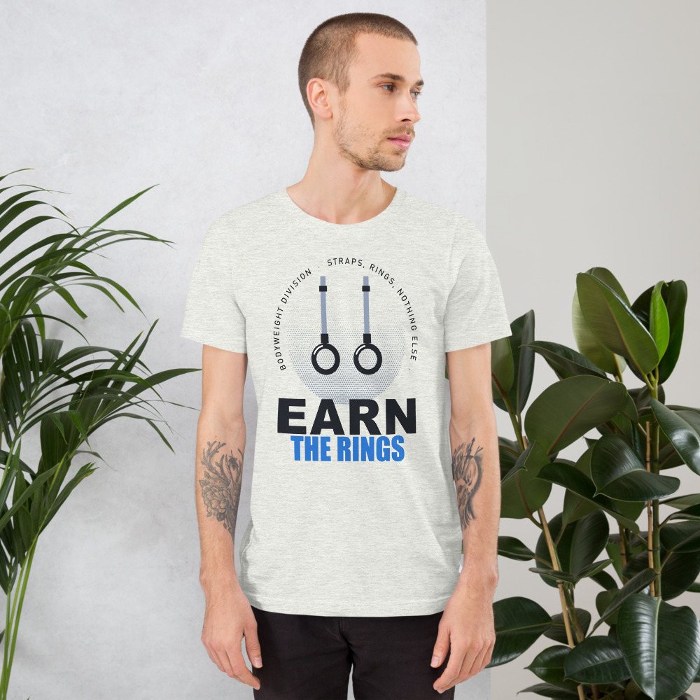 Ripped Shape Earn The Rings Strength Division Tee Front