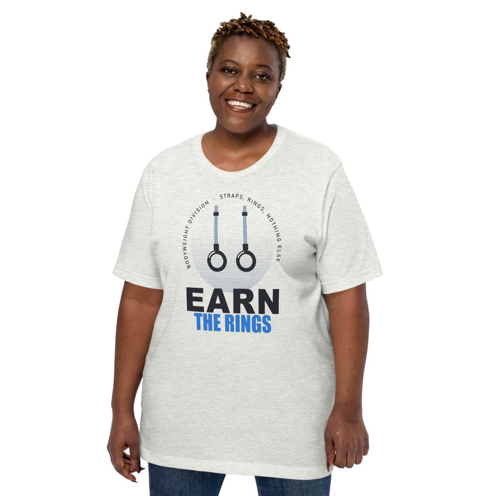 Ripped Shape Earn The Rings Strength Division Tee Front