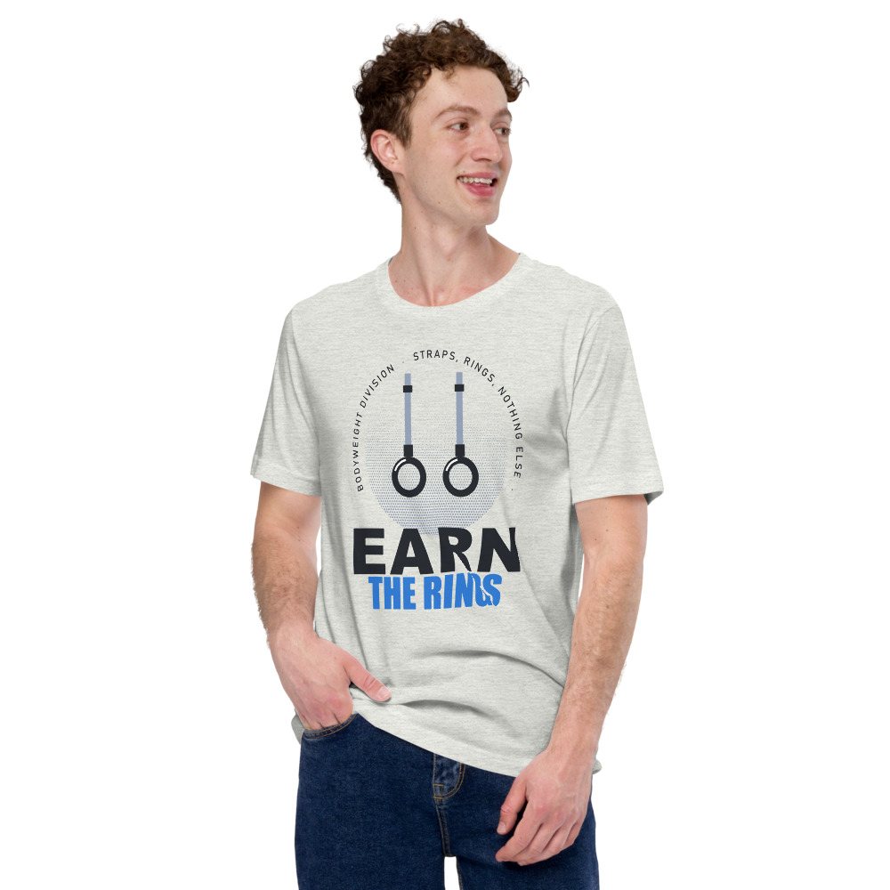Ripped Shape Earn The Rings Strength Division Tee Front