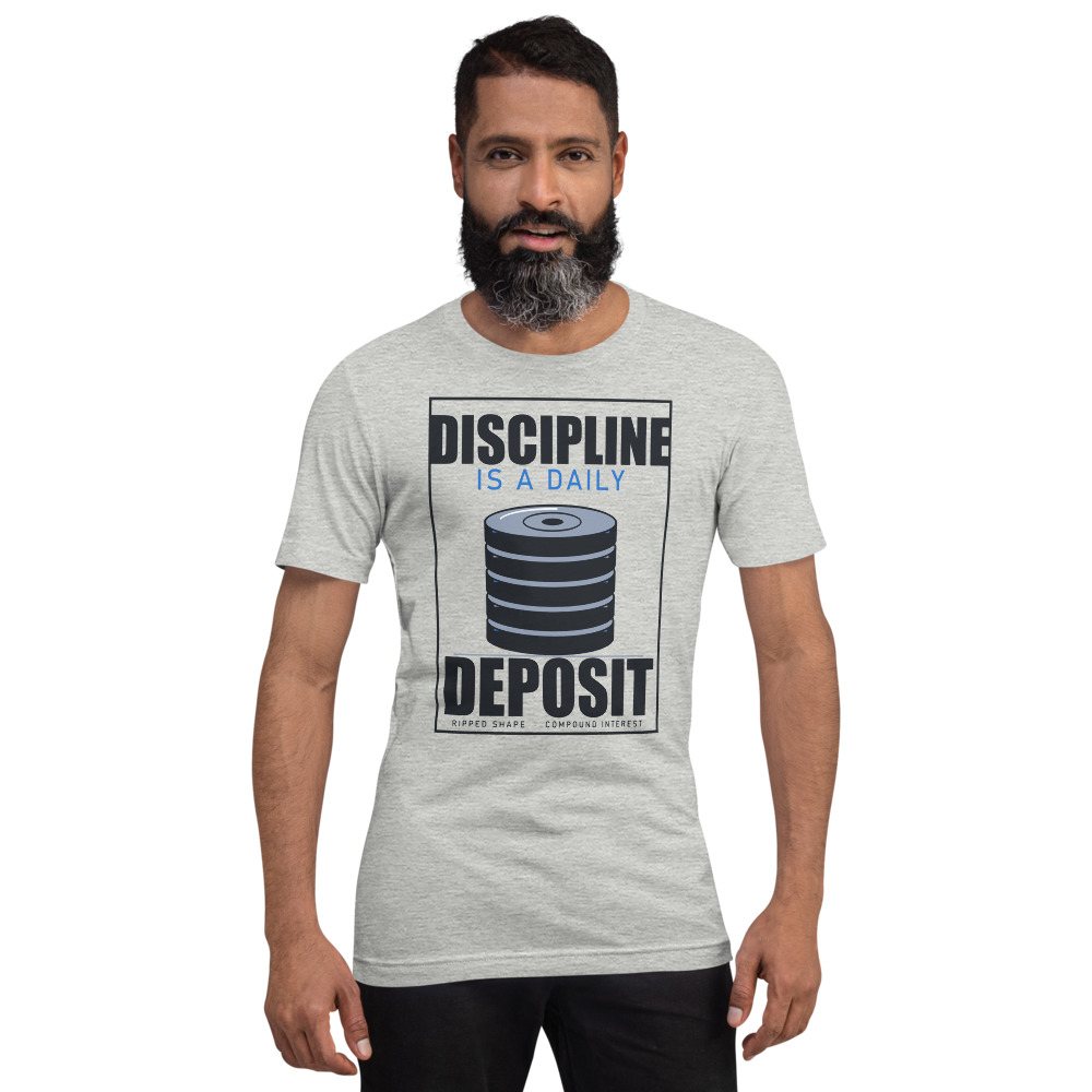 Ripped Shape Discipline Daily Deposit Strength Division Tee Front