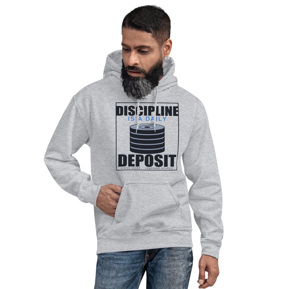 Ripped Shape Discipline Daily Deposit Strength Division Hoodie