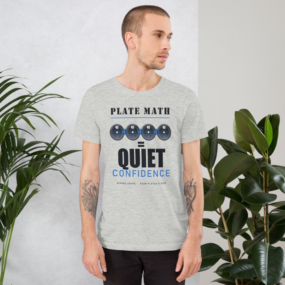 Ripped Shape Plate Math Strength Division Tee