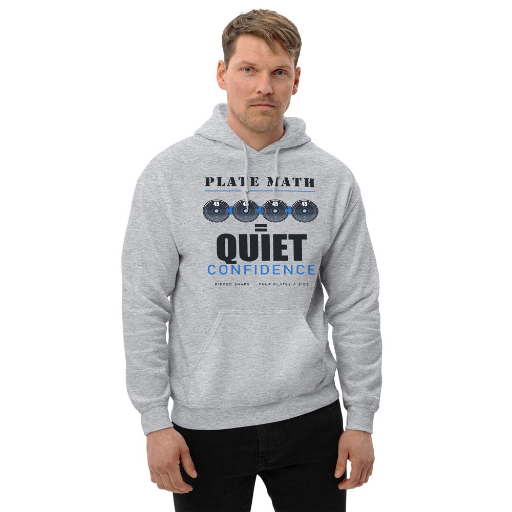 Ripped Shape Plate Math Strength Division Hoodie Front