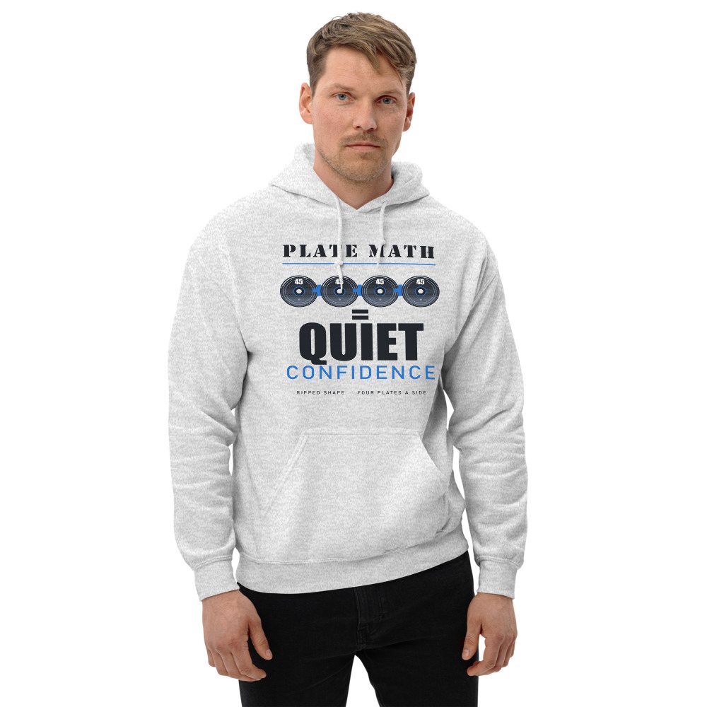 Ripped Shape Plate Math Strength Division Hoodie Front