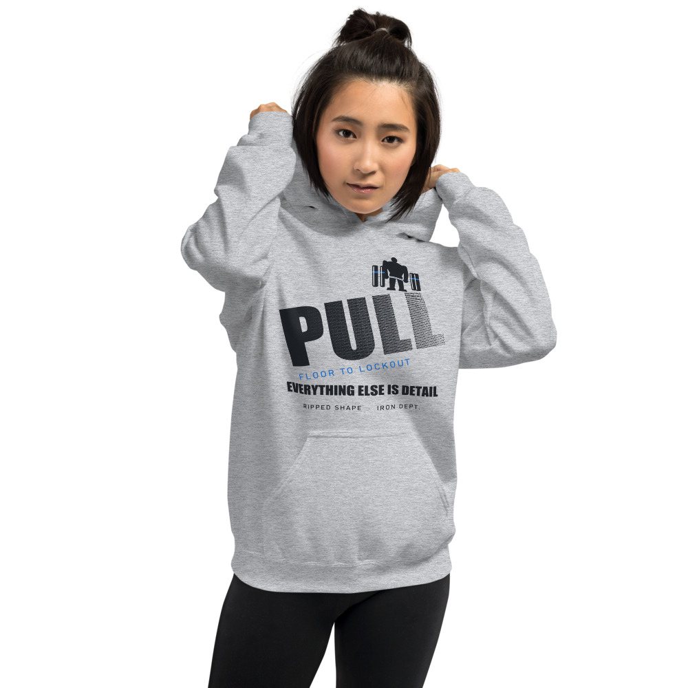 Ripped Shape Pull Floor To Lockout Strength Division Hoodie