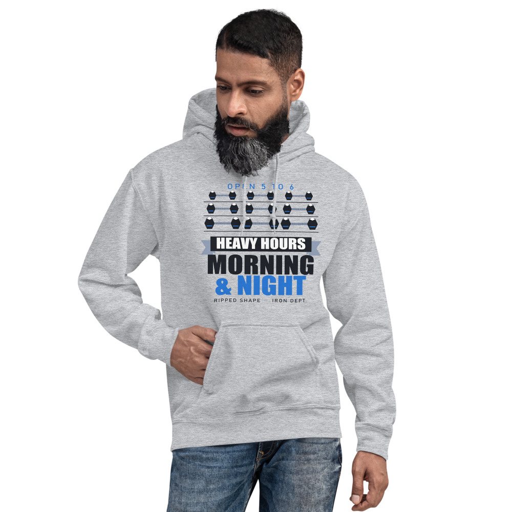 Ripped Shape Heavy Hours Strength Division Hoodie