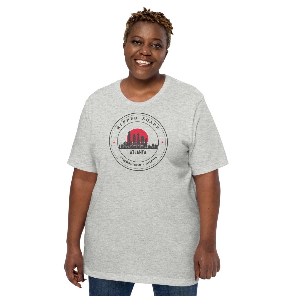 Ripped Shape Strength Club Crest Tee Front