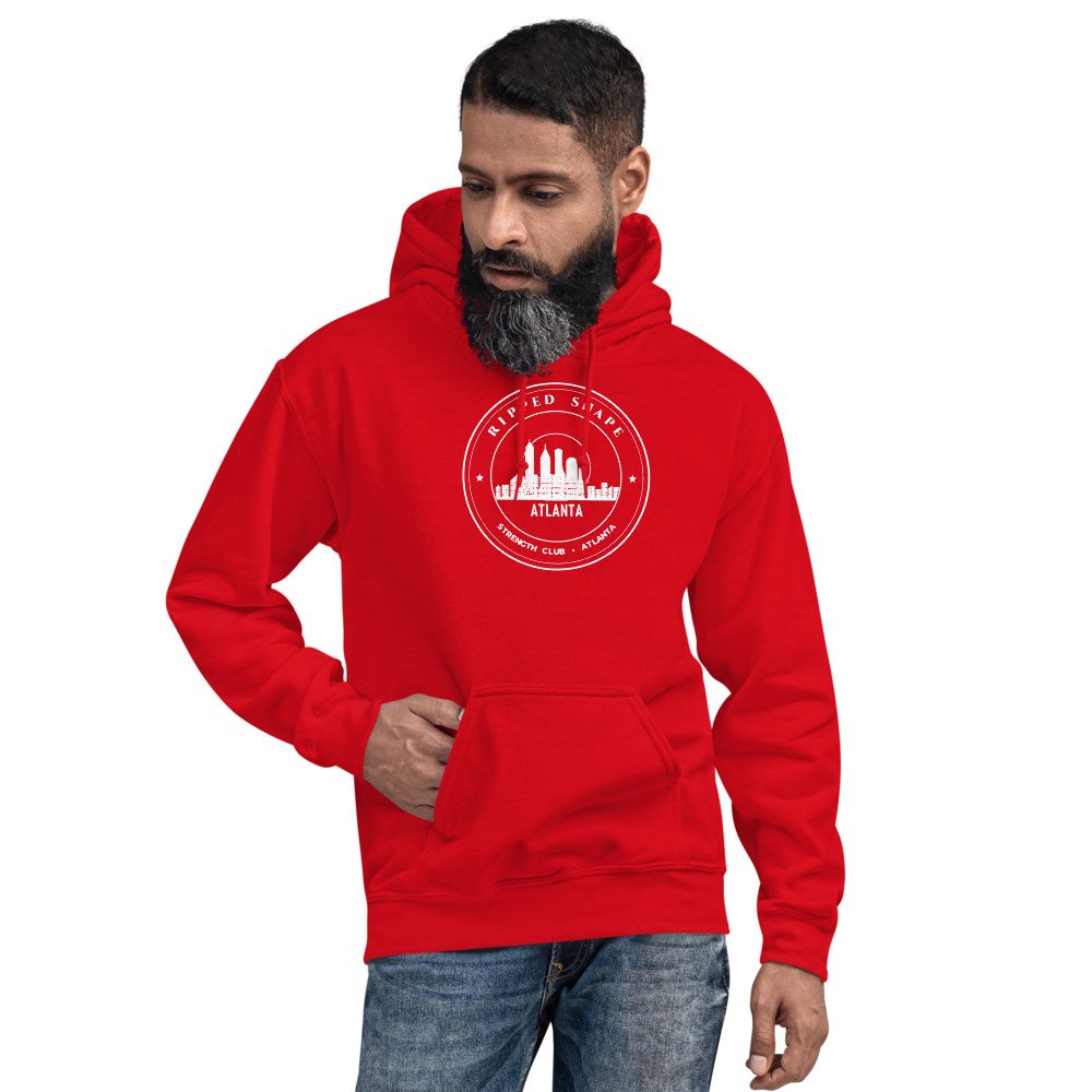 Ripped Shape Strength Club Crest Hoodie