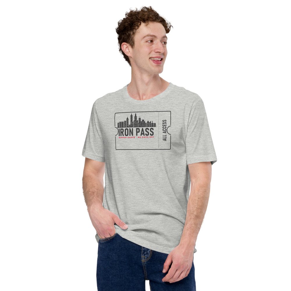 Ripped Shape Iron Pass Ticket Tee Front
