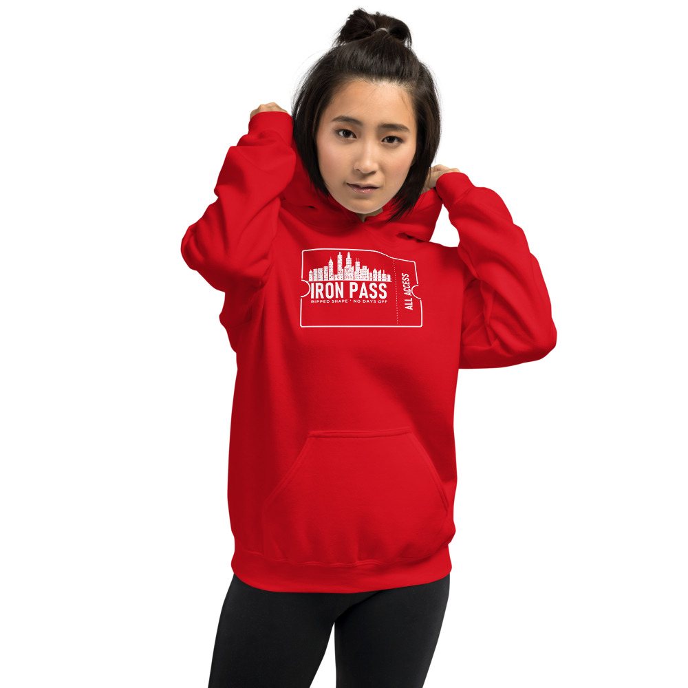 Ripped Shape Iron Pass Ticket Hoodie