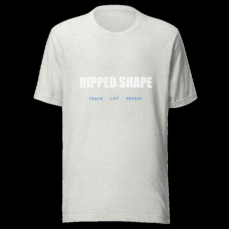 Ripped Shape Wordmark Tee Ash