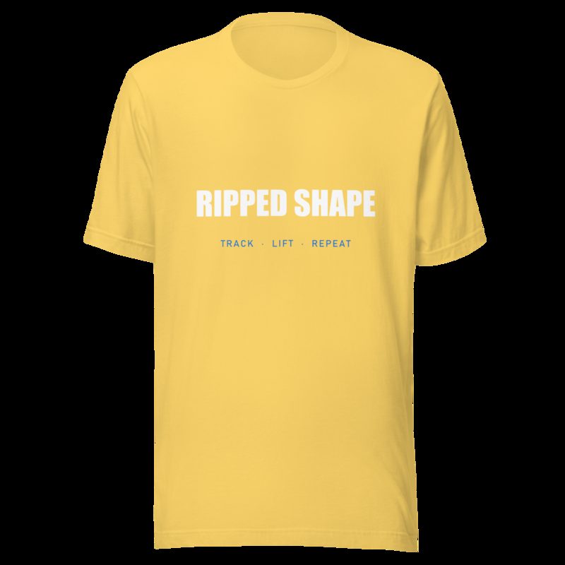 Ripped Shape Wordmark Tee Yellow