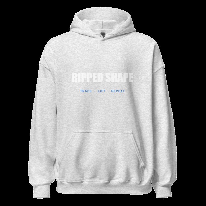 Ripped Shape Wordmark Hoodie Ash