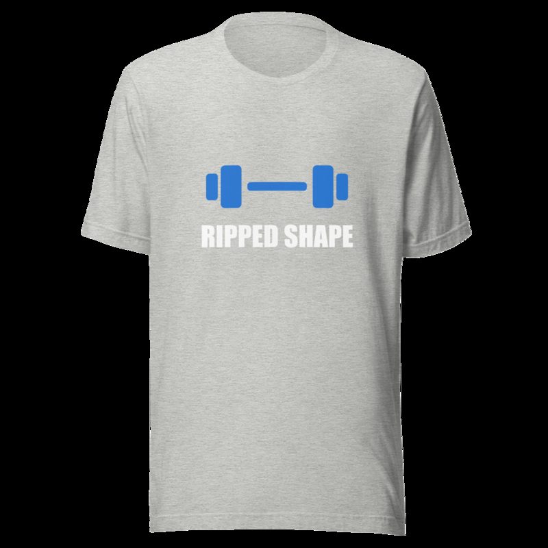 Ripped Shape Dumbbell Tee Athletic Heather