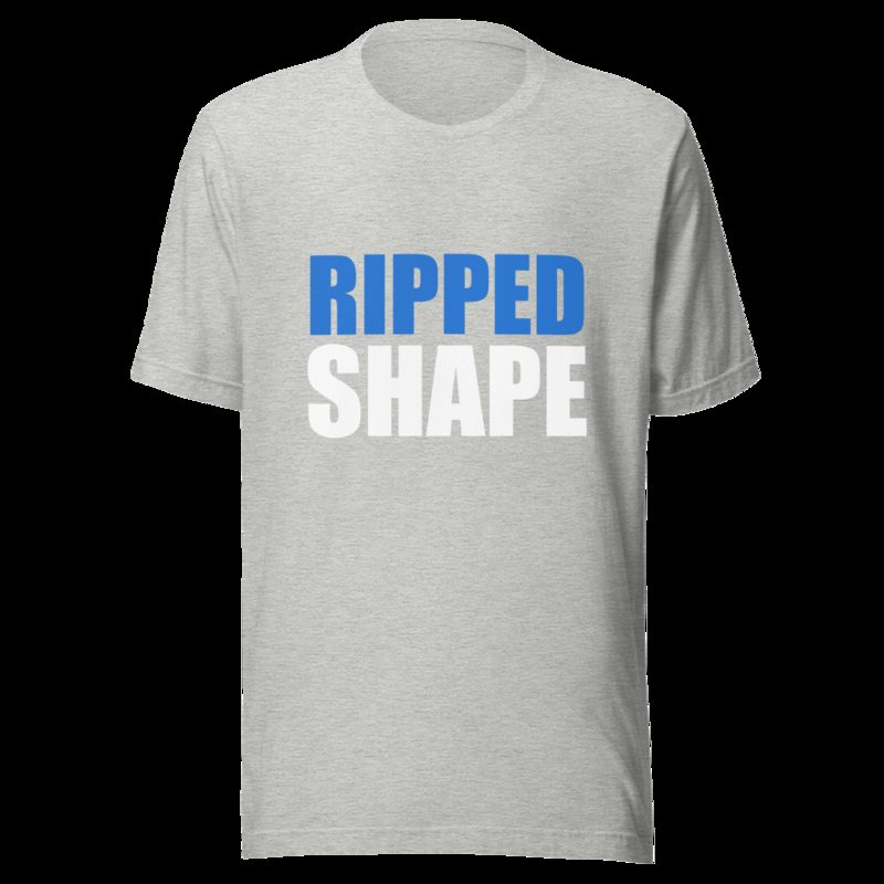 Ripped Shape Stacked Tee Athletic Heather