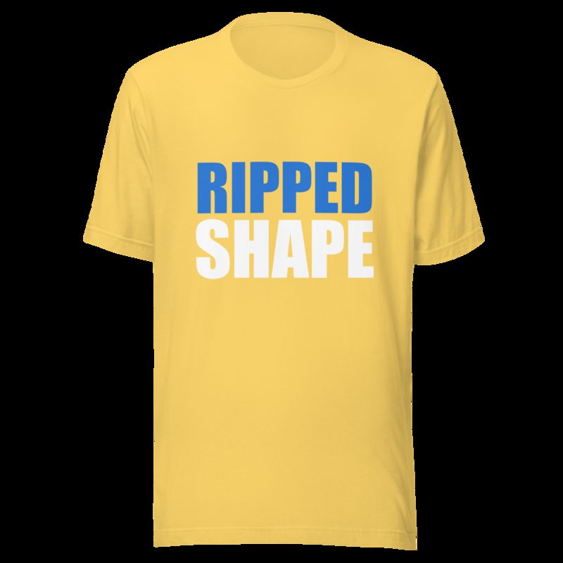 Ripped Shape Stacked Tee Yellow
