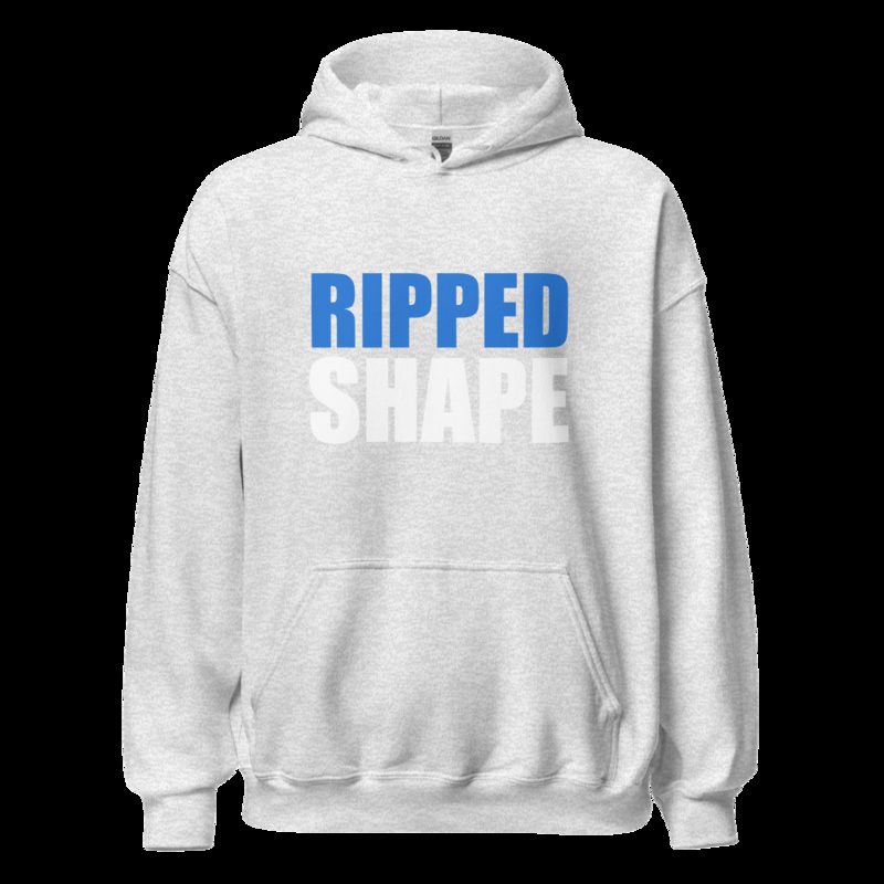 Ripped Shape Stacked Hoodie Ash