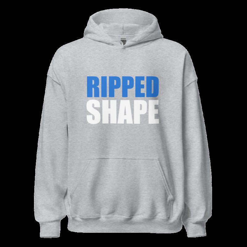 Ripped Shape Stacked Hoodie Sport Grey