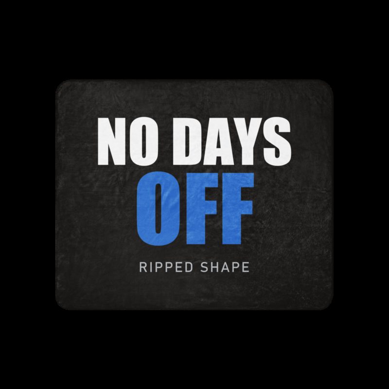 Ripped Shape No Days Off Sherpa Blanket Tan