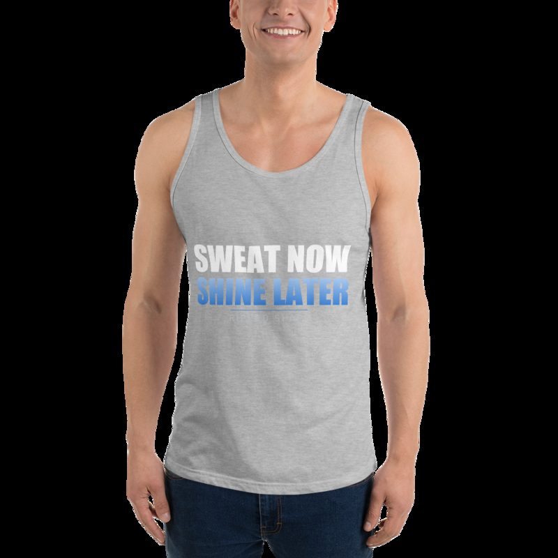 Ripped Shape Sweat Now Shine Later Tank Athletic Heather