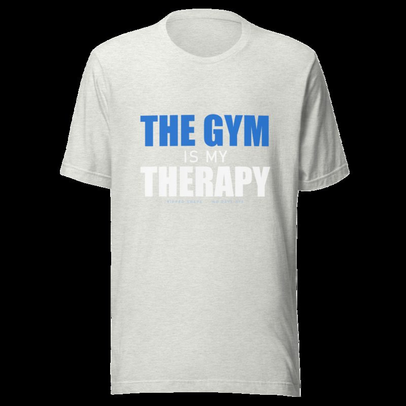 Ripped Shape Gym Therapy Tee Ash
