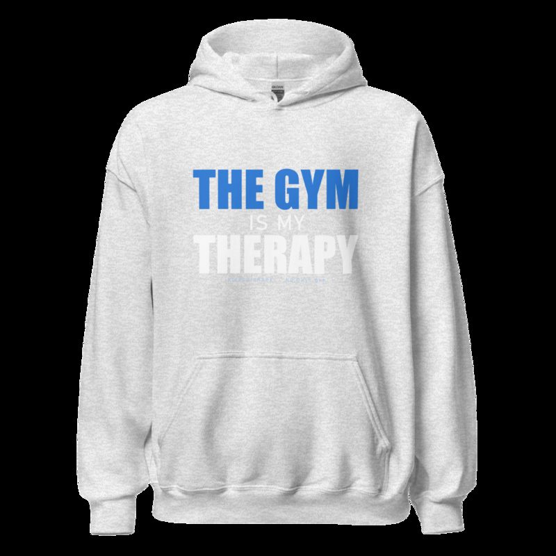 Ripped Shape Gym Therapy Hoodie Ash