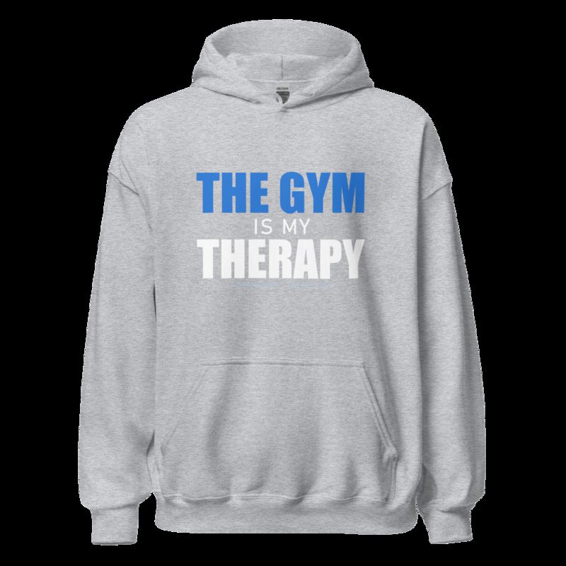 Ripped Shape Gym Therapy Hoodie Sport Grey
