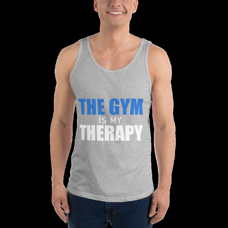 Ripped Shape Gym Therapy Tank Athletic Heather