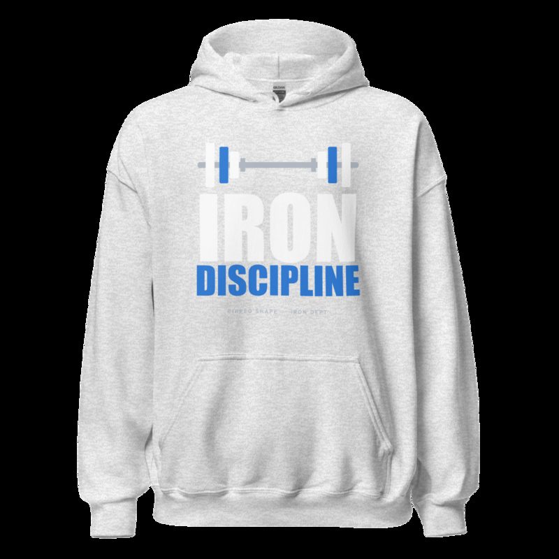Ripped Shape Iron Discipline Iron Dept. Hoodie Ash