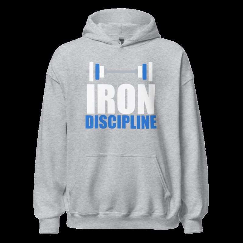 Ripped Shape Iron Discipline Iron Dept. Hoodie Sport Grey