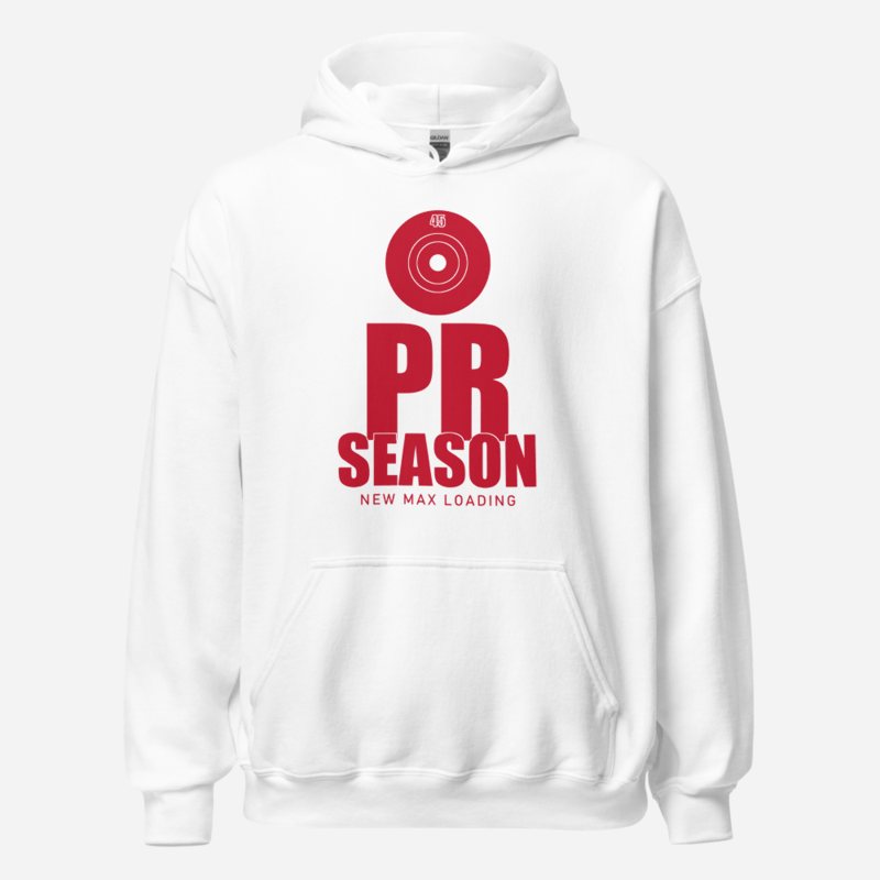 Ripped Shape PR Season Iron Dept. Hoodie in White