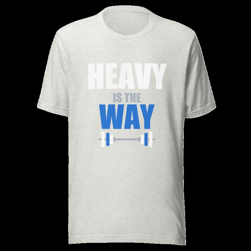 Ripped Shape Heavy Is The Way Iron Dept. Tee Ash