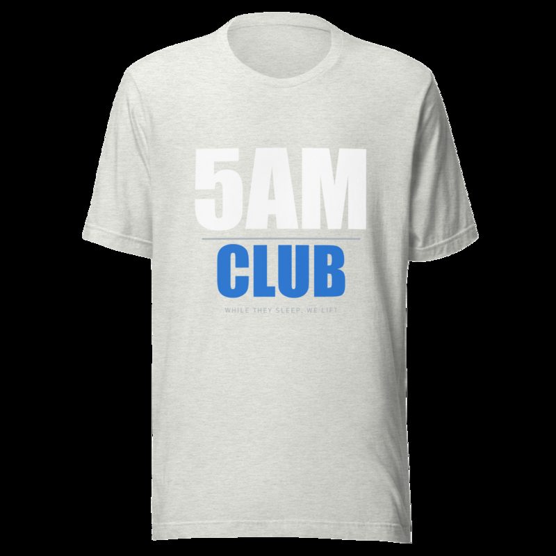 Ripped Shape 5AM Club Iron Dept. Tee Ash