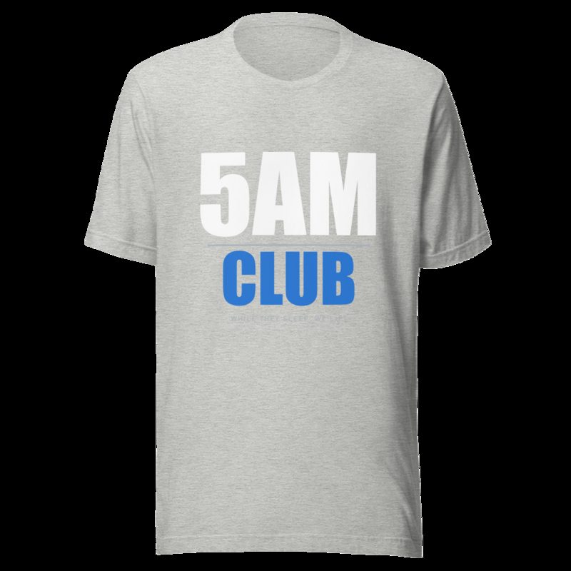 Ripped Shape 5AM Club Iron Dept. Tee Athletic Heather