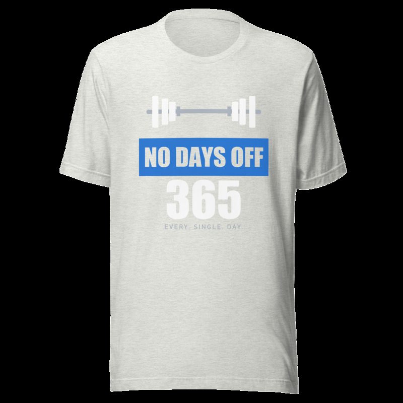 Ripped Shape No Days Off 365 Iron Dept. Tee Ash