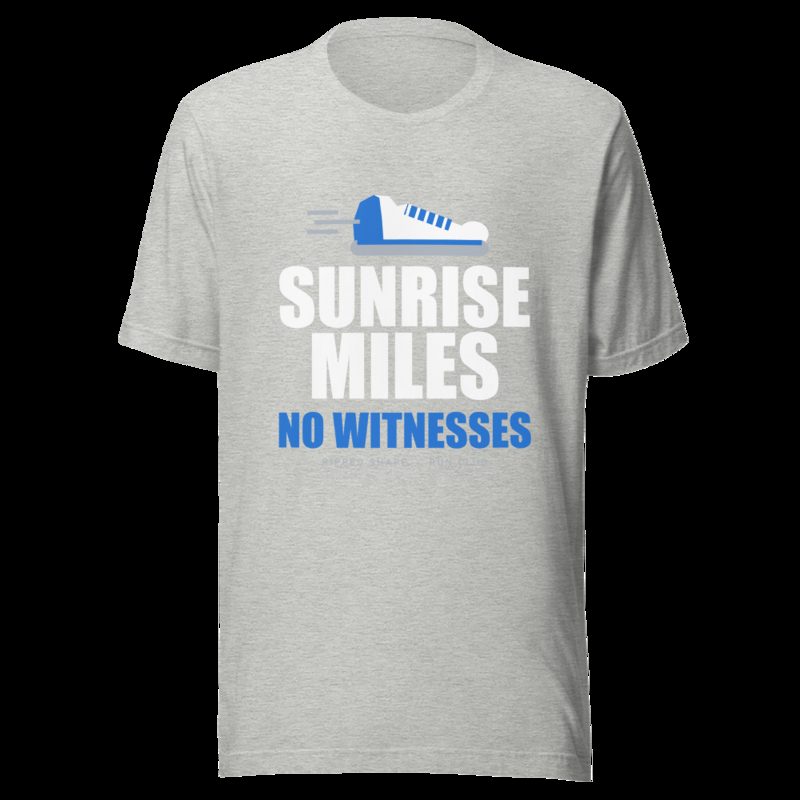 Ripped Shape Sunrise Miles, No Witnesses Sport Tee Athletic Heather