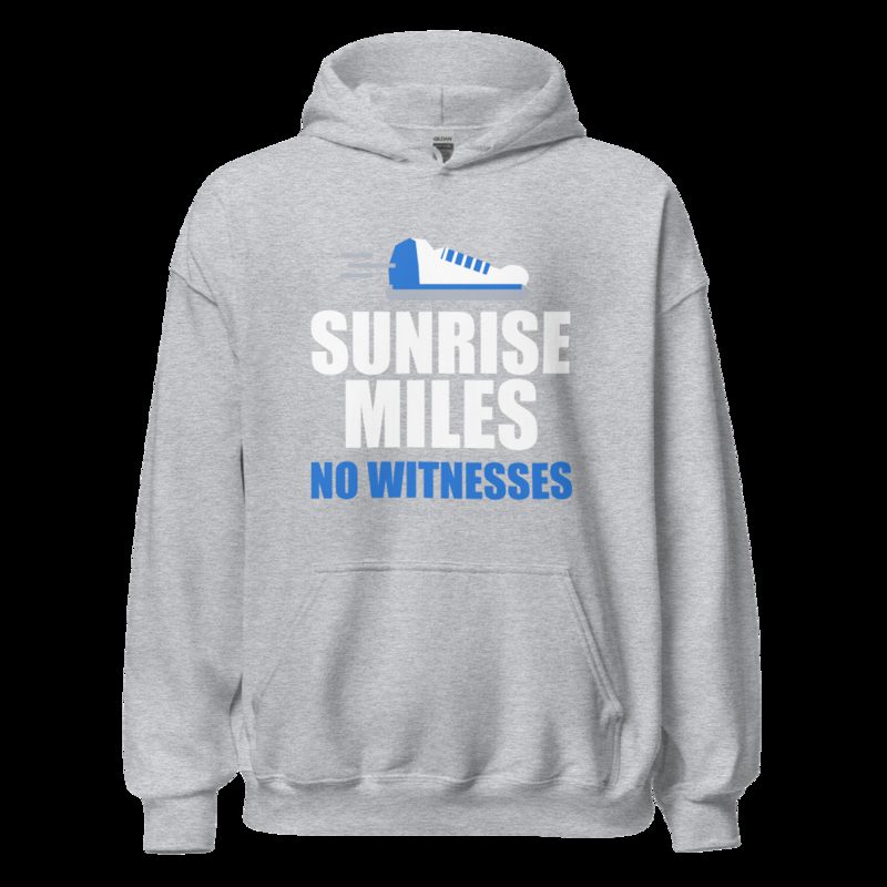 Ripped Shape Sunrise Miles, No Witnesses Sport Hoodie Sport Grey